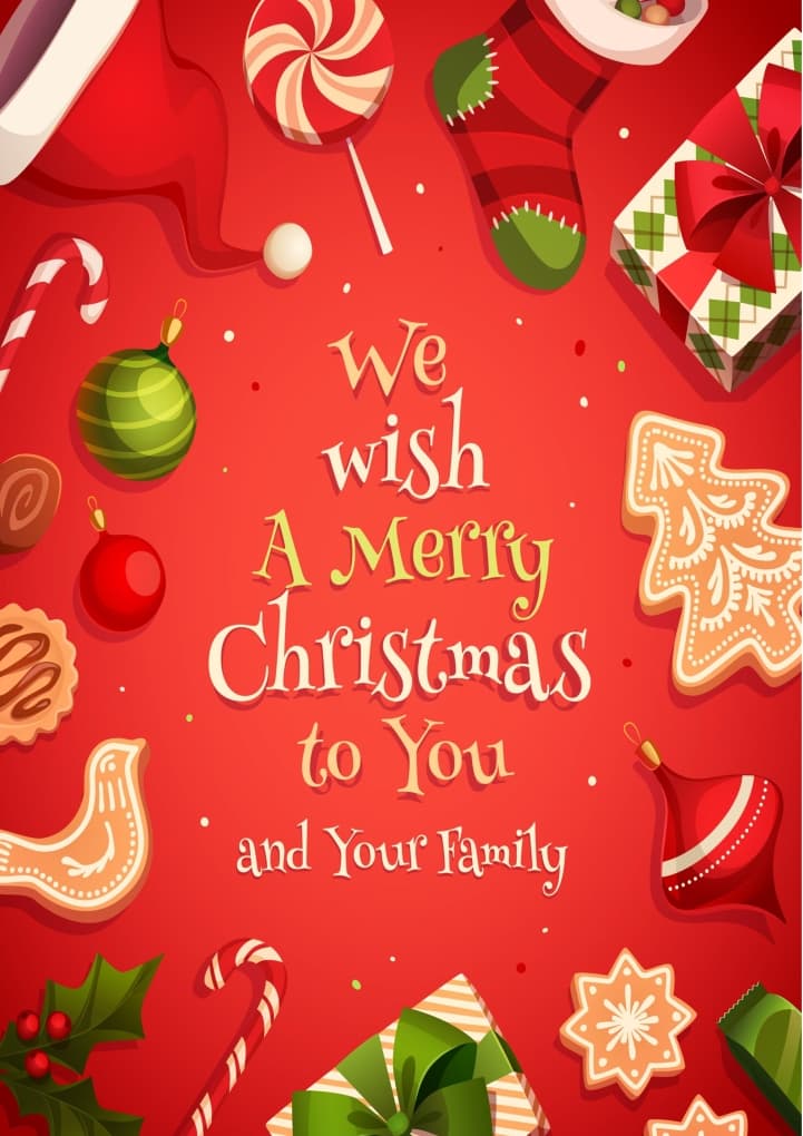 Hand Made Christmas Greeting Card